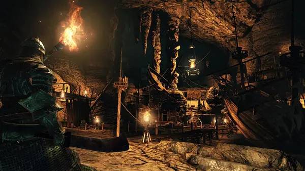 Персонаж Dark Souls 2  Scholar of the First Sin в процессе выполнения задания