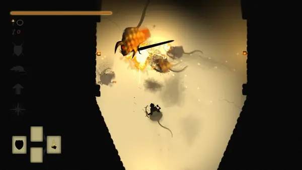 Персонаж DarkMaus в процессе выполнения задания