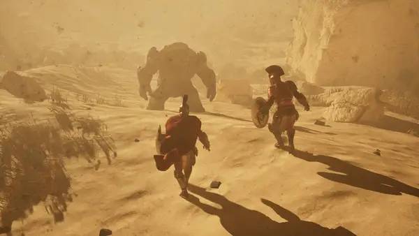 Персонаж Dawn of Defiance в процессе выполнения задания