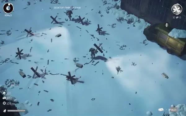 Персонаж Dead Motherland Zombie Co-op в процессе выполнения задания