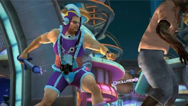 Персонаж Dead Rising 2  Off the Record в процессе выполнения задания