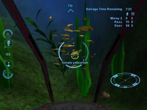 Персонаж Deep Fighter в процессе выполнения задания