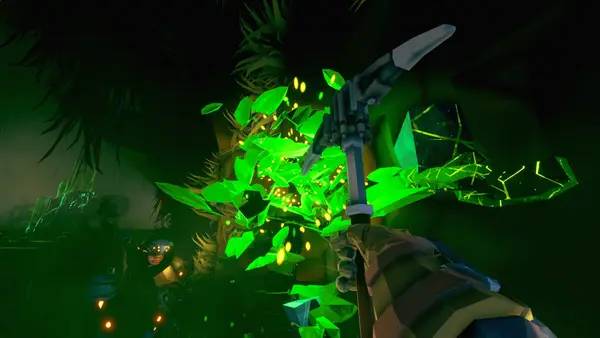 Персонаж Deep Rock Galactic  Rogue Core в процессе выполнения задания