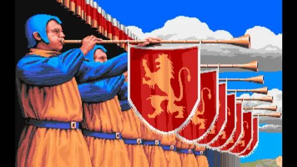 Персонаж Defender of the Crown в процессе выполнения задания