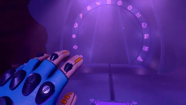 Персонаж DeMagnete VR в процессе выполнения задания