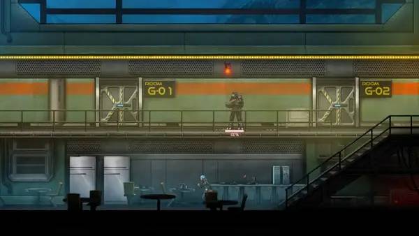 Персонаж Dex в процессе выполнения задания