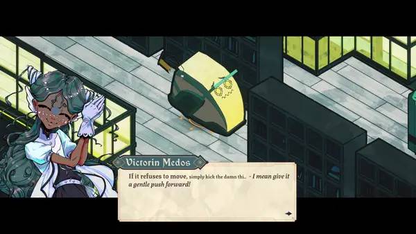 Персонаж Dice Gambit в процессе выполнения задания