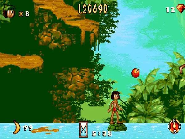Персонаж Disney 16-bit Classics  Aladdin + The Lion King + The Jungle Book в процессе выполнения задания