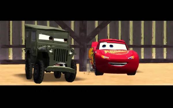 Персонаж Disney Pixar Cars в процессе выполнения задания