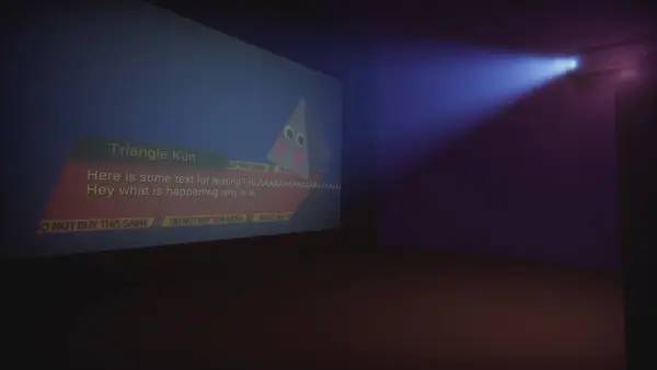 Персонаж Do Not Buy This Game в процессе выполнения задания