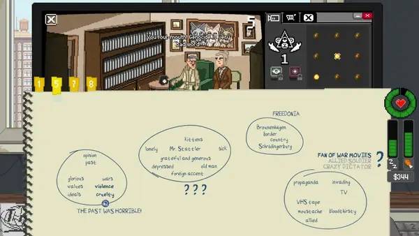 Персонаж Do Not Feed the Monkeys в процессе выполнения задания