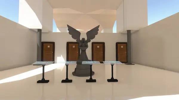 Персонаж Door в процессе выполнения задания