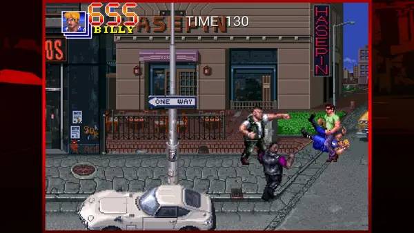 Персонаж Double Dragon Trilogy в процессе выполнения задания