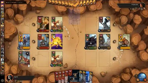 Персонаж Dragon Evo в процессе выполнения задания