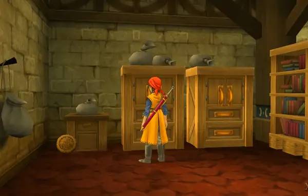 Персонаж Dragon Quest 8  Journey of the Cursed King в процессе выполнения задания