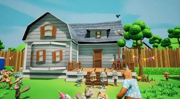 Персонаж Drunken Dad Simulator в процессе выполнения задания