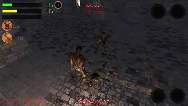 Персонаж Dungeon Avenger в процессе выполнения задания