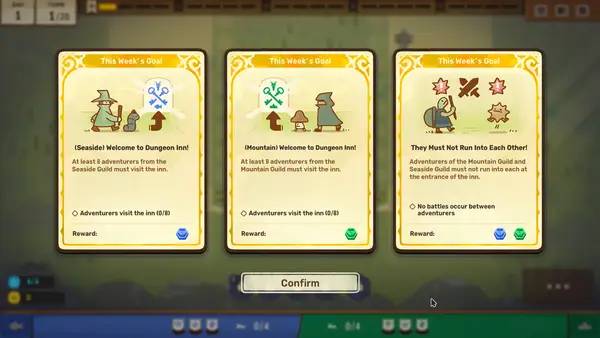 Персонаж Dungeon Inn в процессе выполнения задания