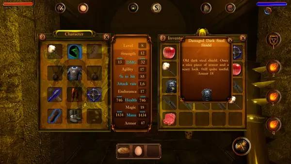 Персонаж Dungeon Legends 2  Tale of Light and Shadow в процессе выполнения задания