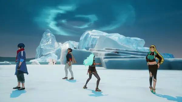 Персонаж Dusk Diver 2 в процессе выполнения задания