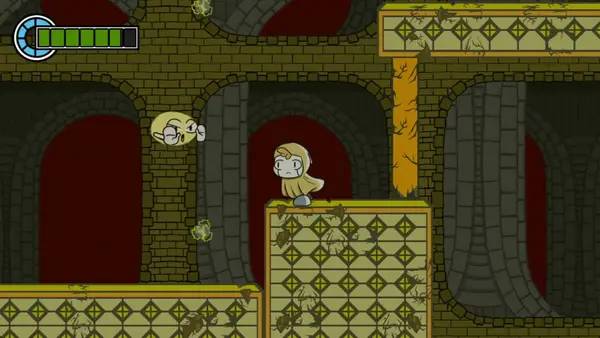 Персонаж Dystobel в процессе выполнения задания