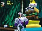 Персонаж Earthworm Jim 3D в процессе выполнения задания