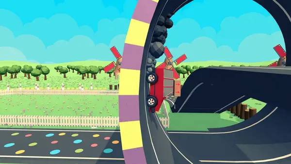 Персонаж Eggcelerate! в процессе выполнения задания