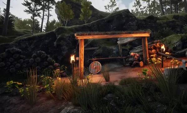 Персонаж Einar в процессе выполнения задания