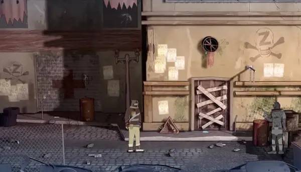 Персонаж Element Z в процессе выполнения задания