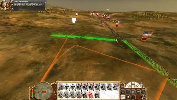 Персонаж Empire Total War в процессе выполнения задания