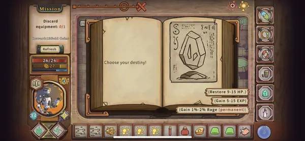 Персонаж Endless Road Reborn в процессе выполнения задания