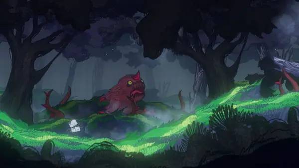 Персонаж Escape Doodland в процессе выполнения задания