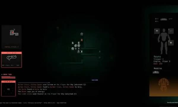 Персонаж Escape From Aeon в процессе выполнения задания