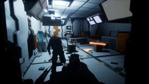 Персонаж Escape From Violet Institute в процессе выполнения задания