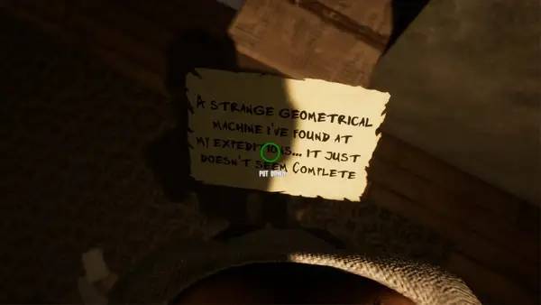 Персонаж Escape Legacy Ancient Scrolls в процессе выполнения задания