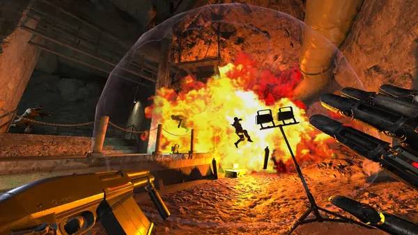 Персонаж Espire 1 VR Operative в процессе выполнения задания