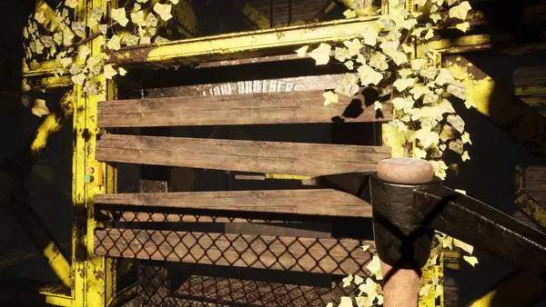 Персонаж Estranged The Departure в процессе выполнения задания