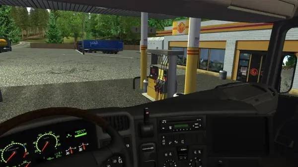 Персонаж Euro Truck Simulator в процессе выполнения задания