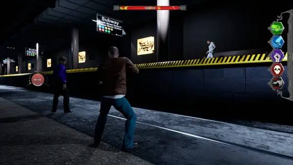 Персонаж EVAN QUEST в процессе выполнения задания