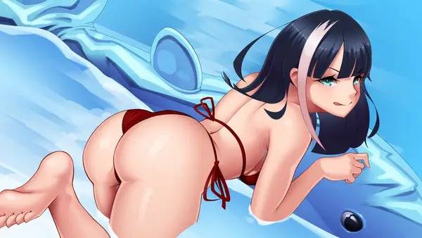 Персонаж FALL GIRLS в процессе выполнения задания