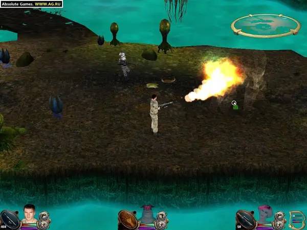 Персонаж Farscape The Game в процессе выполнения задания