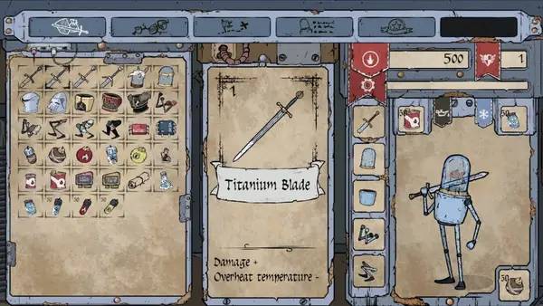 Персонаж Feudal Alloy в процессе выполнения задания