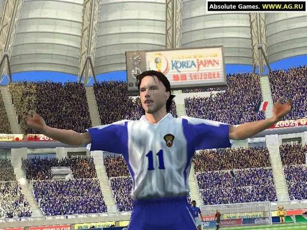 Персонаж FIFA World Cup 2002 Korea Japan в процессе выполнения задания
