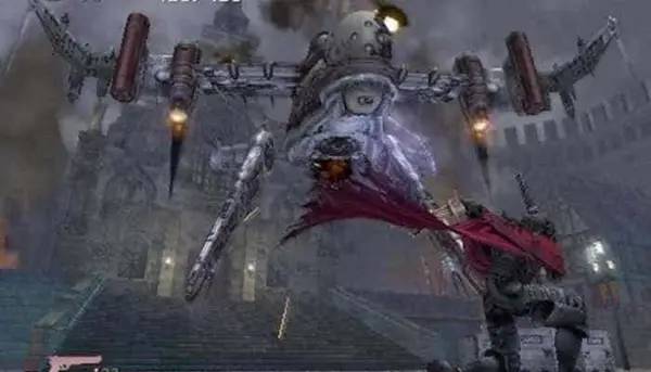 Персонаж Final Fantasy 7 Dirge of Cerberus в процессе выполнения задания