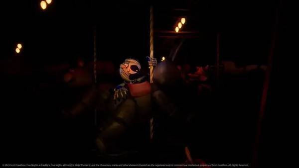 Персонаж Five Nights at Freddy's  Help Wanted 2 в процессе выполнения задания