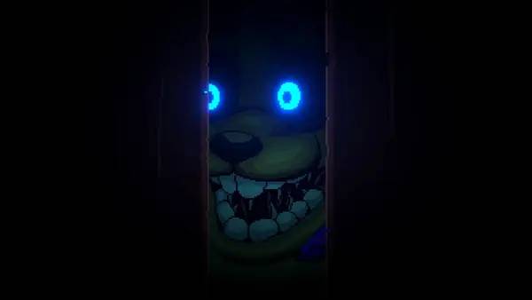 Персонаж Five Nights at Freddy's Into the Pit в процессе выполнения задания
