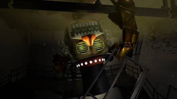 Персонаж Five Nights at Freddy's  Secret of the Mimic в процессе выполнения задания