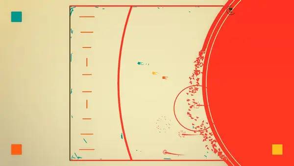 Персонаж Flat Heroes в процессе выполнения задания