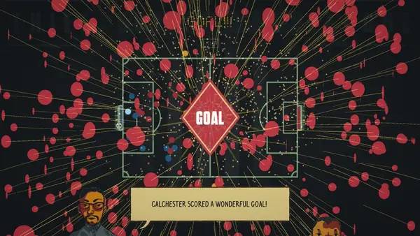 Персонаж Football Drama в процессе выполнения задания