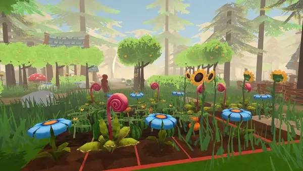 Персонаж Forest Farm в процессе выполнения задания